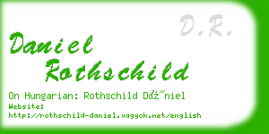 daniel rothschild business card